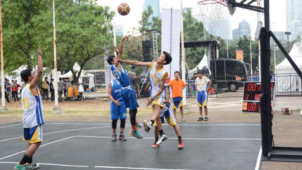 Ilustrasi basket 3 on 3. - INDOSPORT